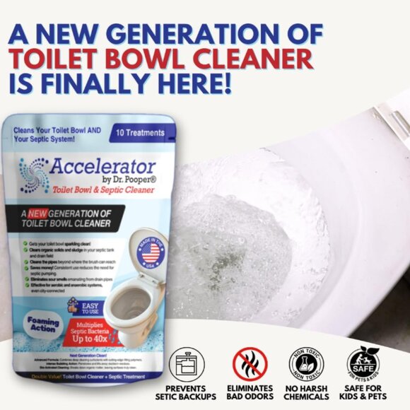 Accelerator by Dr. Pooper® Toilet Bowl & Septic Cleaner 16 Treatments - Picture 7 of 7